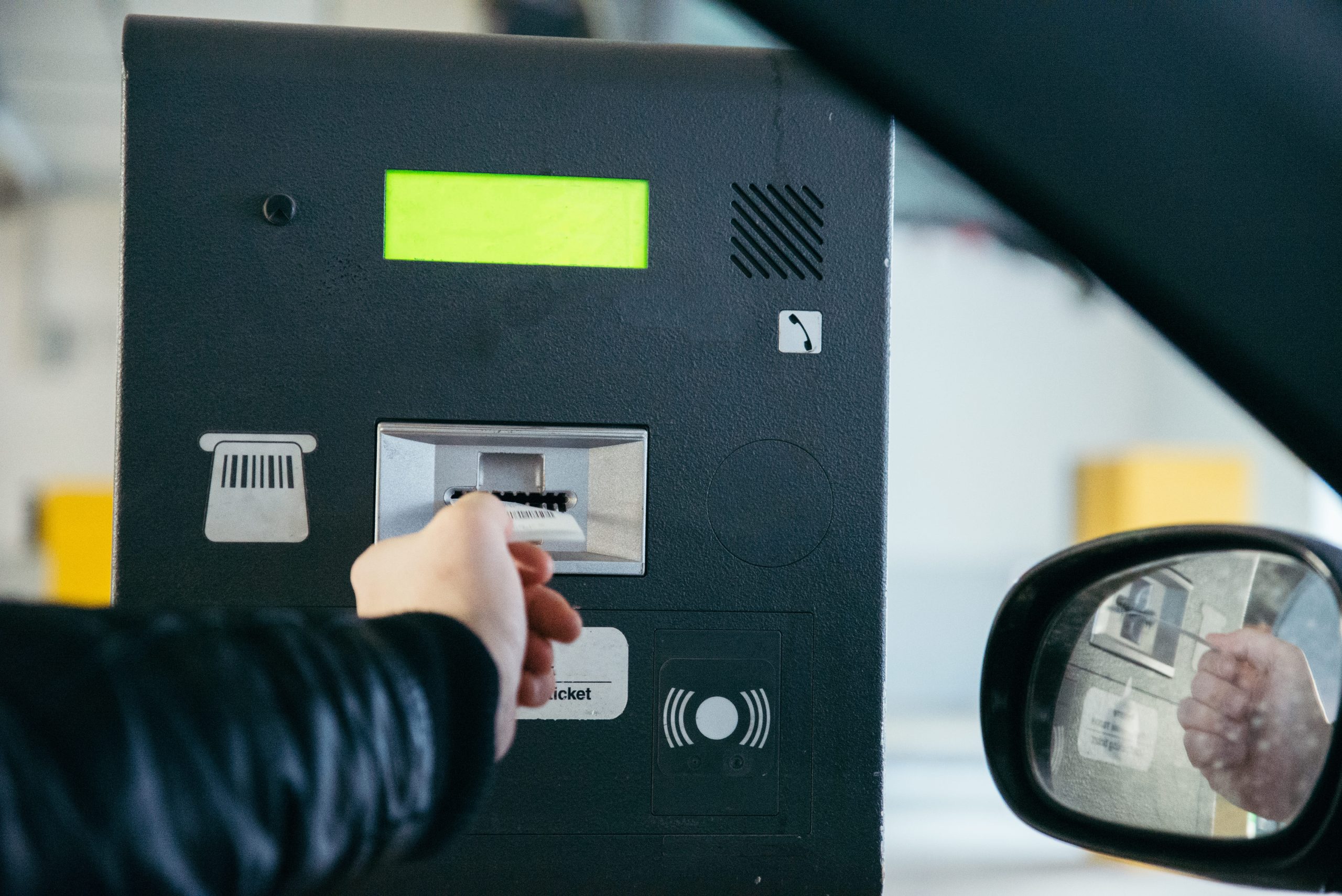 parking-barrier-man-taking-ticket-pass-control-parking-area