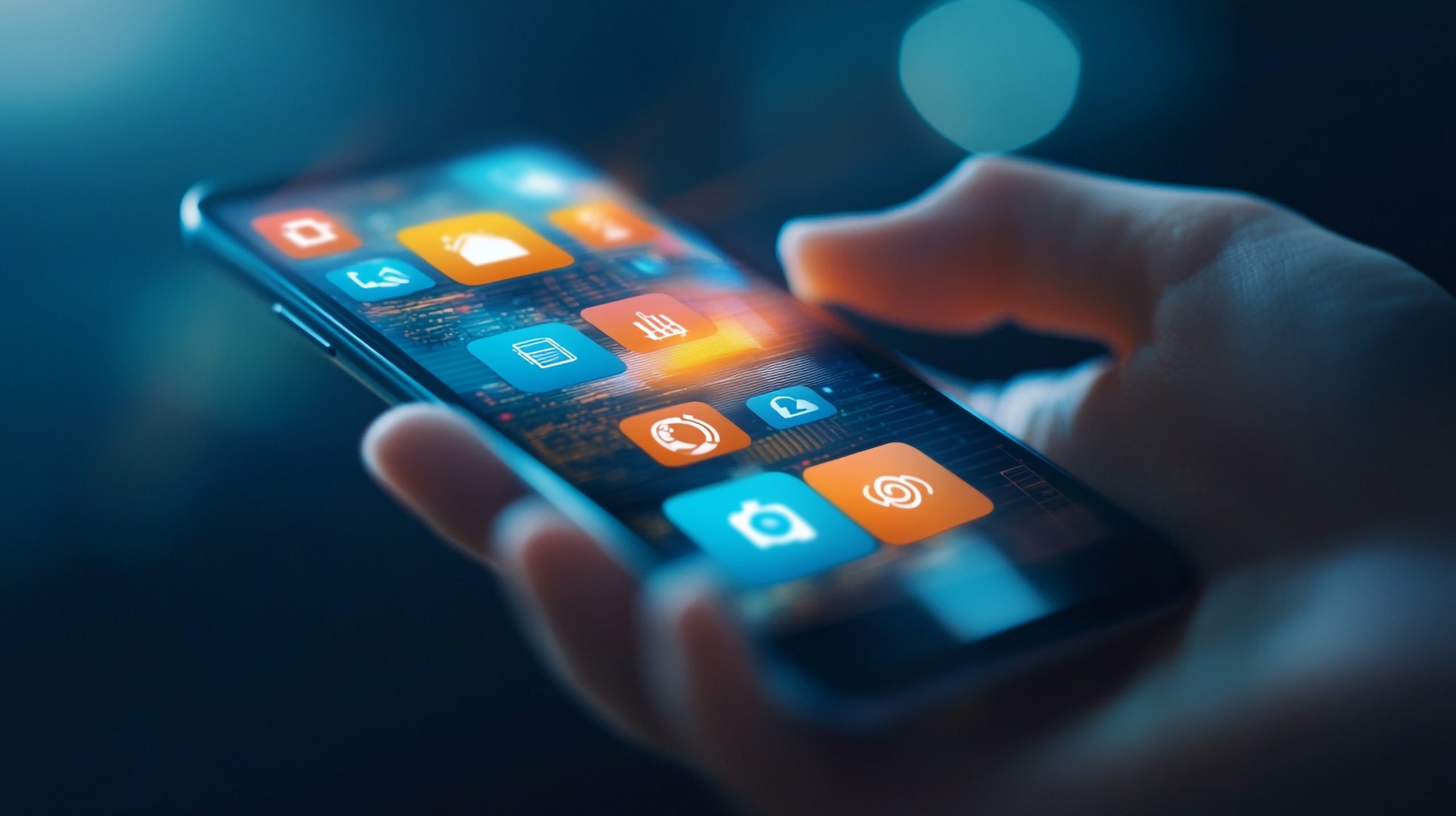 person-is-using-phone-with-apps-screen